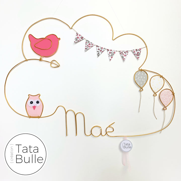 Mobile Prénom Nuage à personnaliser