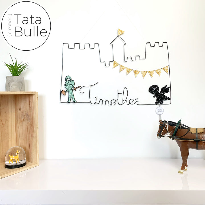 Mobile Prénom Château Fort à personnaliser