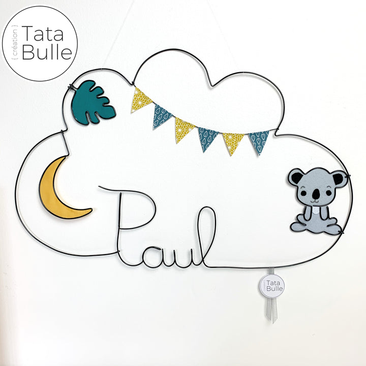 Mobile Prénom Nuage à personnaliser