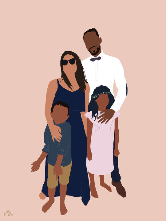 Illustration personnalisée - Quatuor