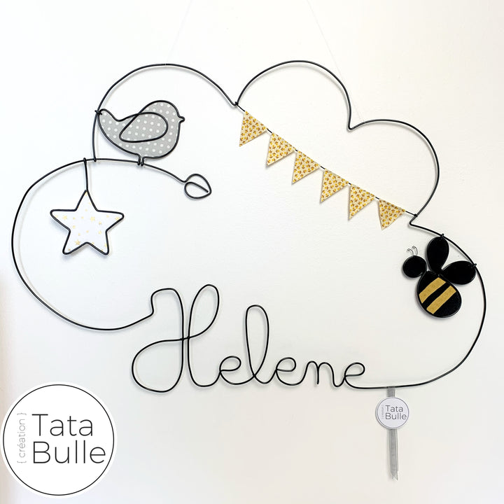 Mobile Prénom Nuage à personnaliser