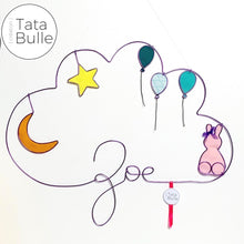 Charger l&#39;image dans la galerie, Mobile Prénom Nuage à personnaliser