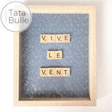 Charger l&#39;image dans la galerie, Cadre Scrabble citation - Vive Le Vent