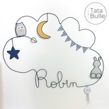 Charger l&#39;image dans la galerie, Mobile Prénom Nuage XL à personnaliser
