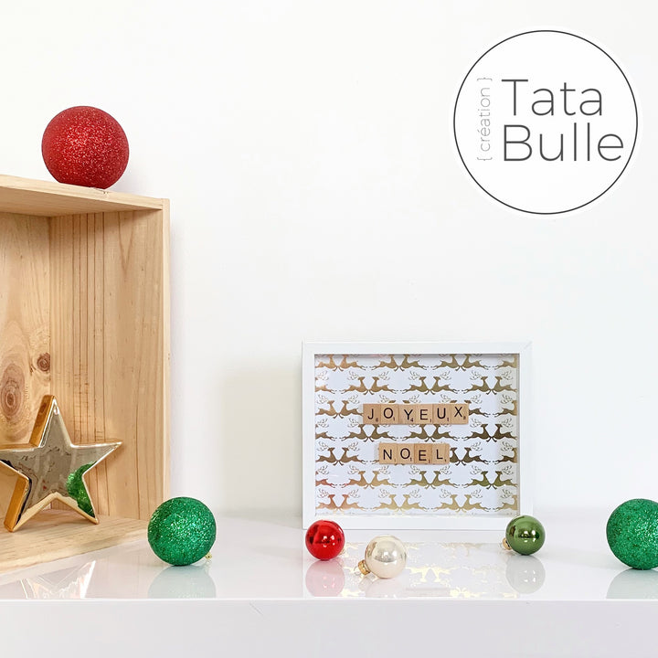 Cadre Scrabble citation - Joyeux Noël