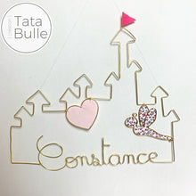 Charger l&#39;image dans la galerie, Mobile Prénom Château de Princesse à personnaliser