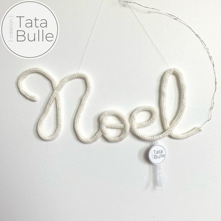 Tricotin lumineux blanc Noël