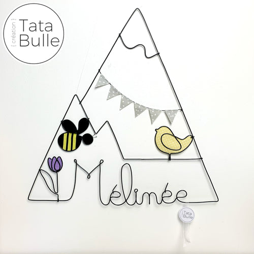 Mobile Prénom Montagne à personnaliser