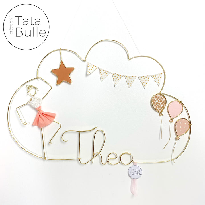 Mobile Prénom Nuage à personnaliser